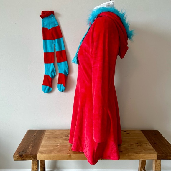 Dr. Seuss Red and Blue Thing 1 Costume - Picture 2 of 5